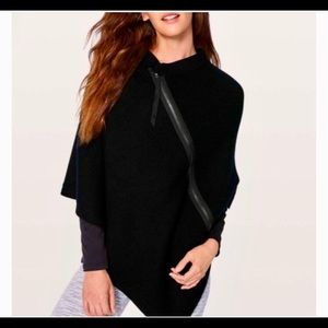 Black Lululemon sweater poncho, one size